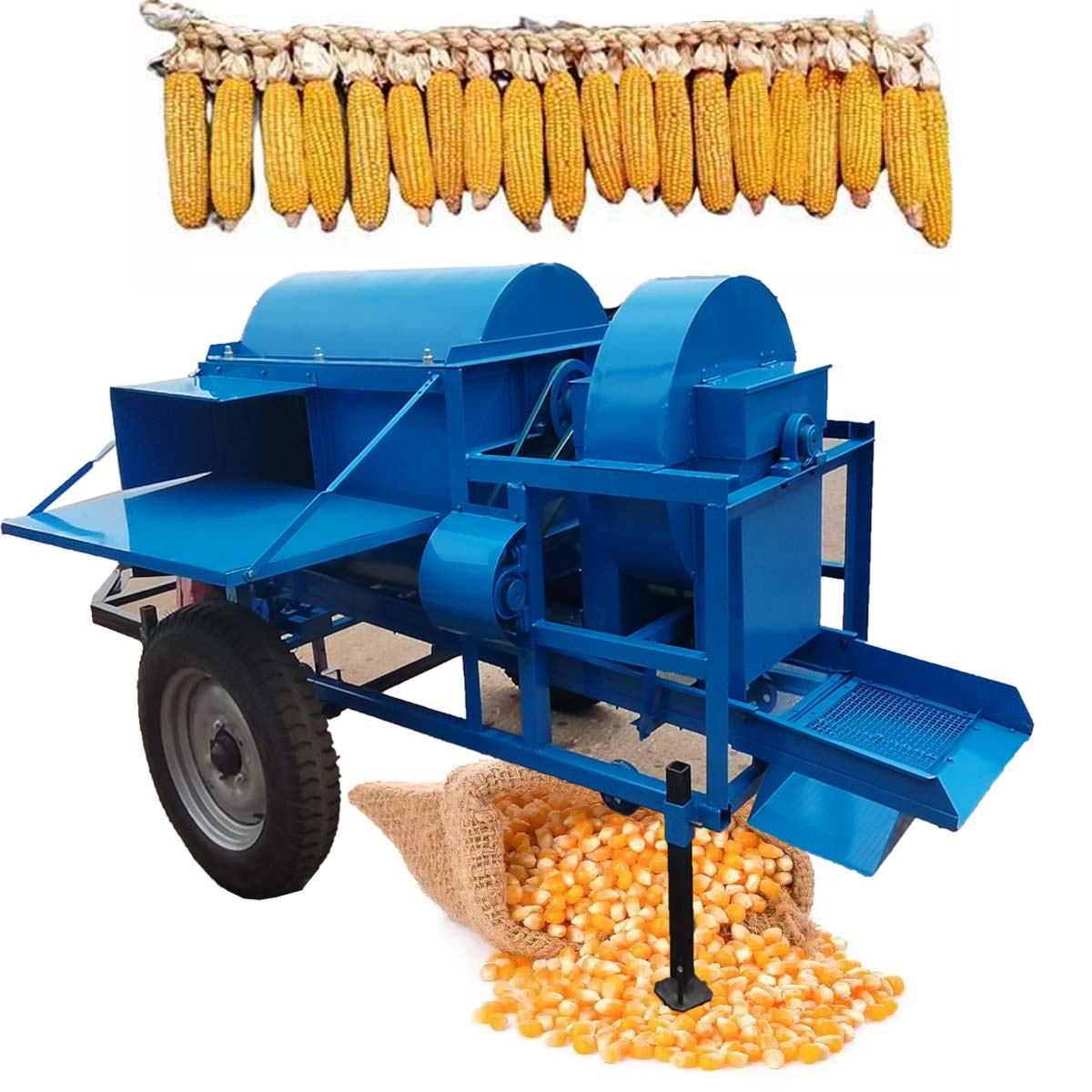 Corn Sheller Machine - 농업 기계 디젤 전기 옥수수 탈곡기