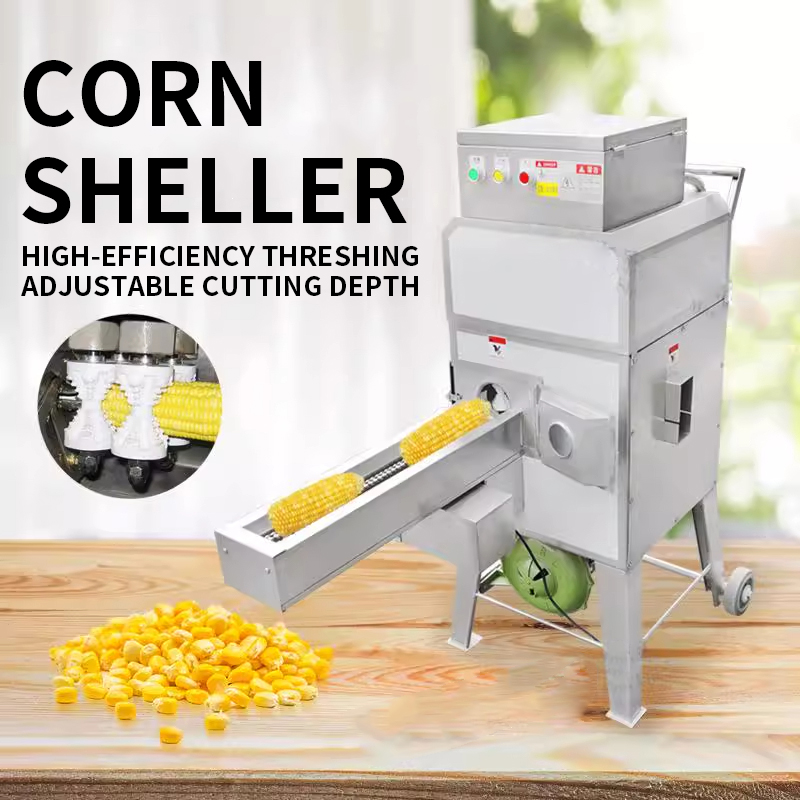 Corn Sheller Machine - 자동 공급 신선 옥수수 탈곡기 생/익은