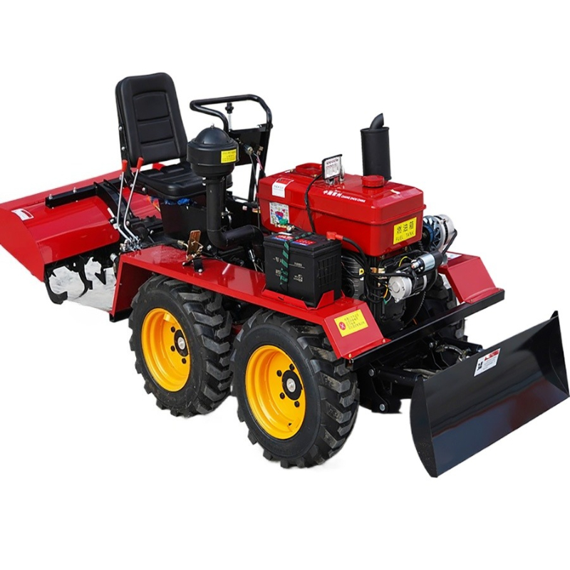 맞춤형 25마력 미니 휠 트랙터 (전면 도저 및 로터리 - Agriculture Farming Services 리뷰 및 가격