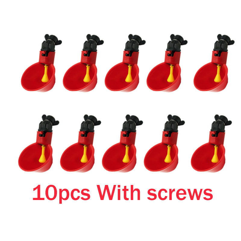 10Pcs 치킨 메추라기 매달려 물 컵 젖꼭지 마시는  - Chicken Nipple Drinker 리뷰 및 가격