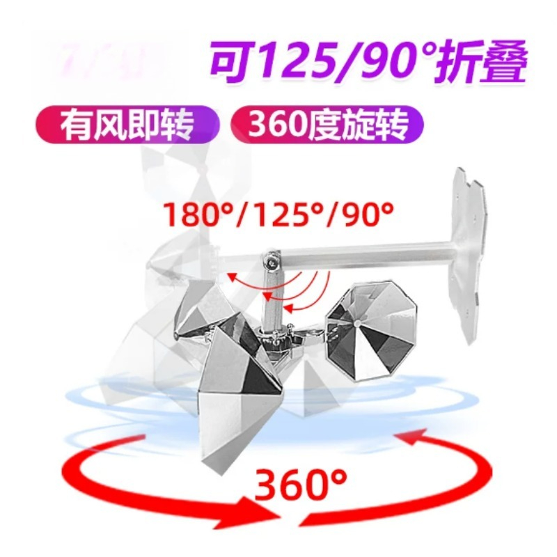 알루미늄 합금 바람 구동형 조류 퇴치기 태양광 은색 반 - Solar Bird Scarer 리뷰 및 가격